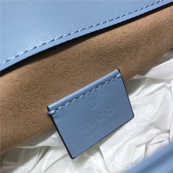 TÚI Gucci GG marmont mini top handle bag blue Top Quality