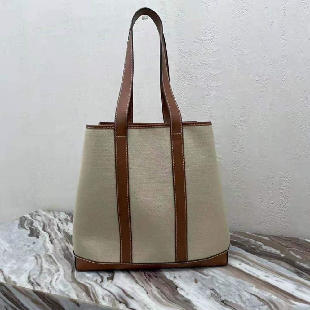 TÚI Celine Cabas Marin in Textile and Calfskin