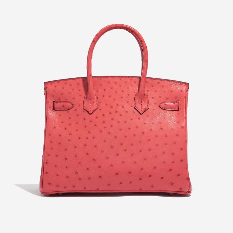 TÚI Hermès Birkin 30 Ostrich Bougainvillier Silver Buckle khóa trắng