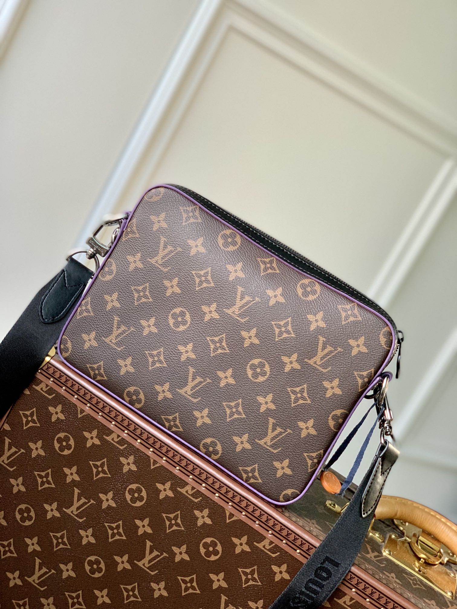 TÚI LOUIS VUITTON Trio Monogram Macassar Virgil Abloh Messenger Bag
