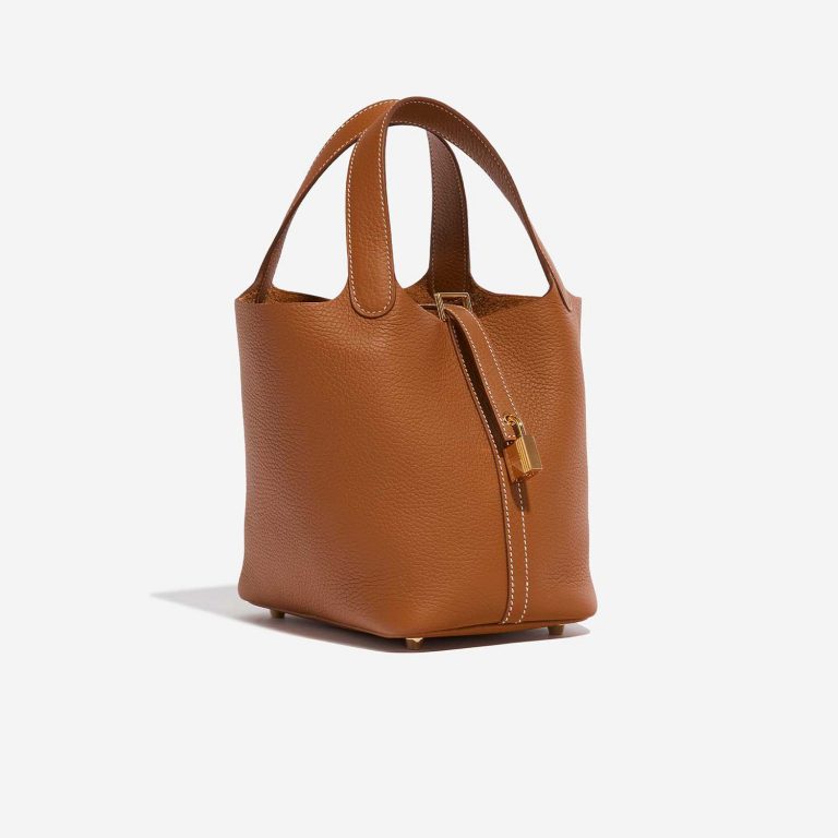 TÚI Hermès Picotin 18 Taurillon Clémence Gold