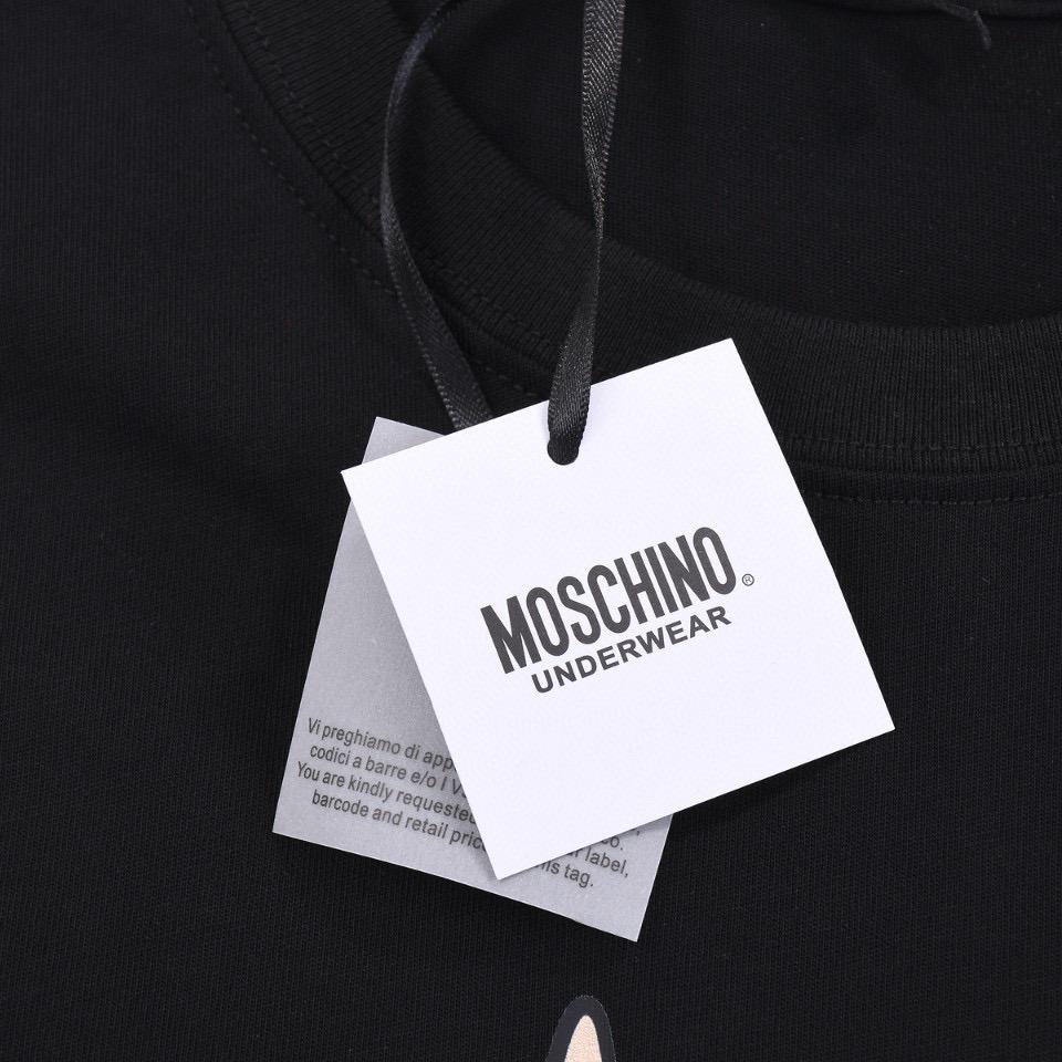 ÁO MOSCHINO print cotton jersey T-shirt