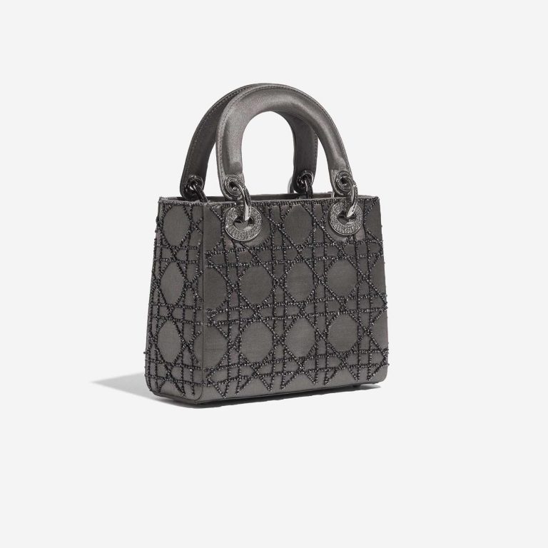 TÚI Dior Lady Mini Satin Grey