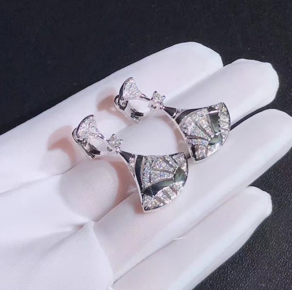 Bông tai BVLGARI Divas Dream White Gold Diamond vàng trắng 18K