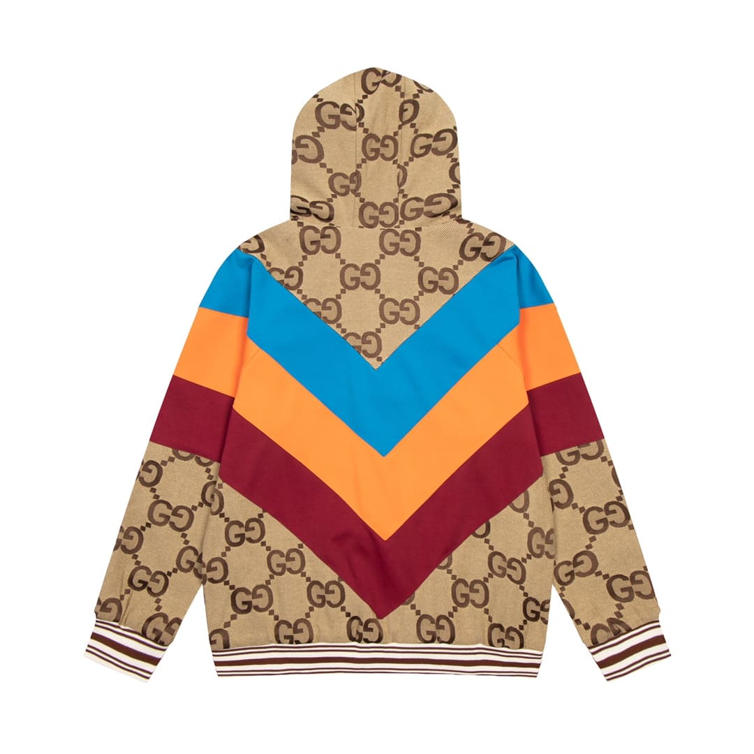 ÁO GUCCI GG Zip Brown Coat