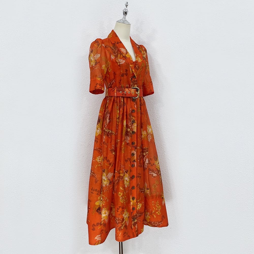 VÁY ZIMMERMANN Vintage Flower Long Sleeve Long Dress High Classy