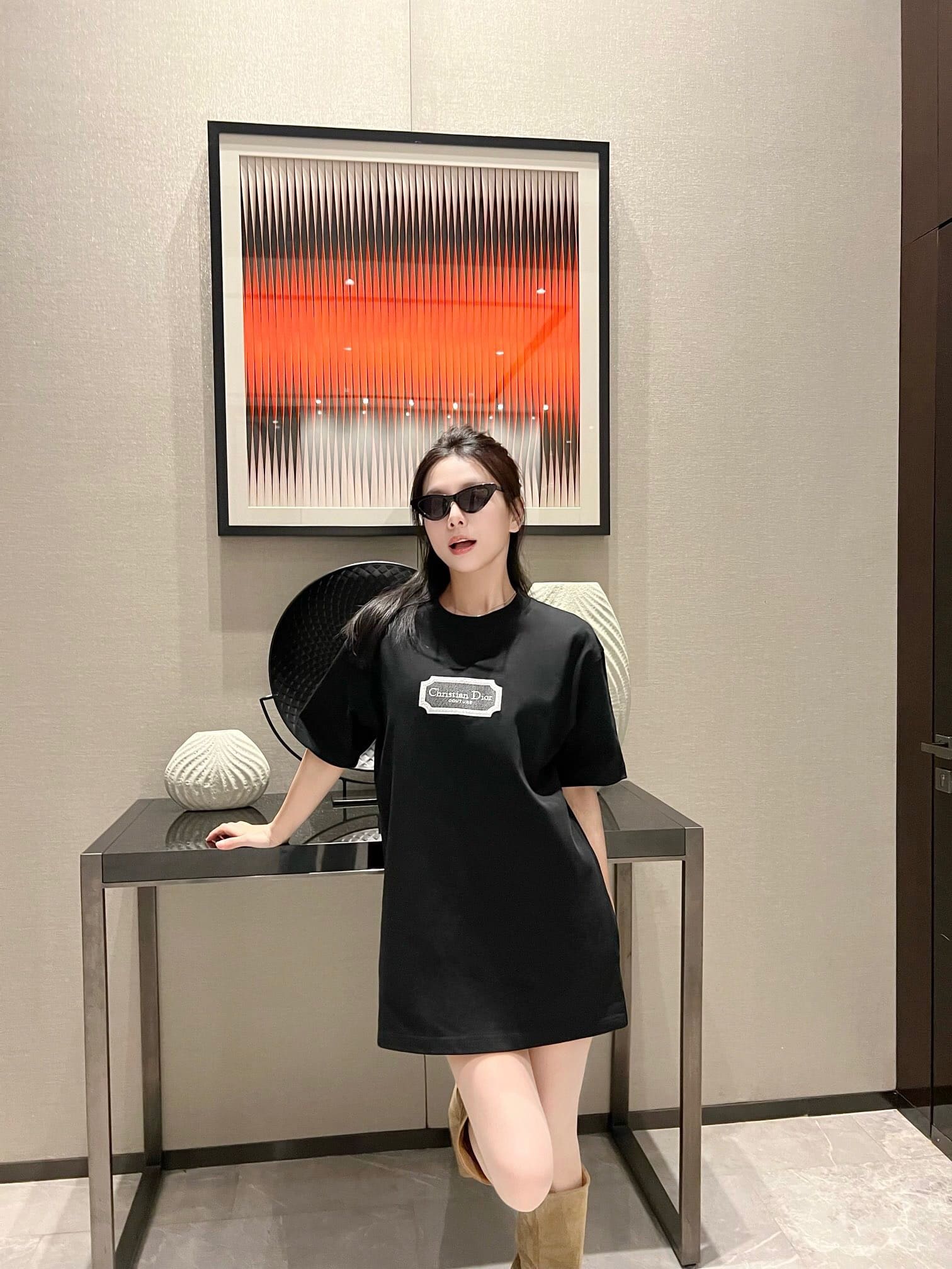 ÁO DIOR T SHIRT MÀU ĐEN UNISEX