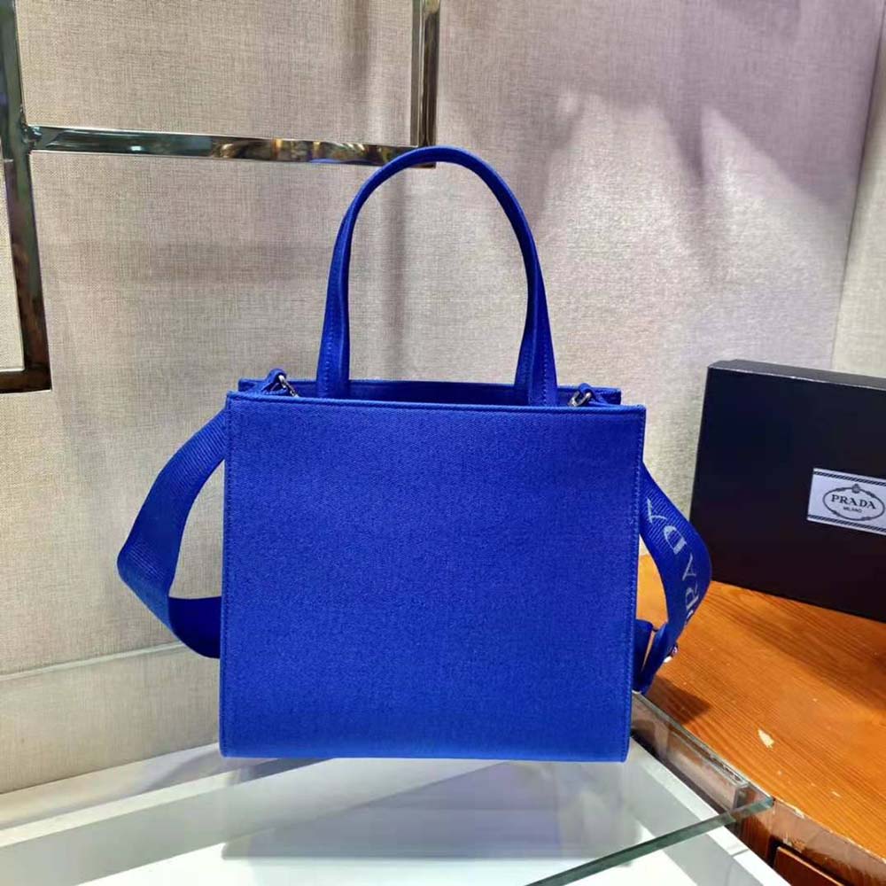 TÚI Prada Drill Tote Handles Bag-Blue