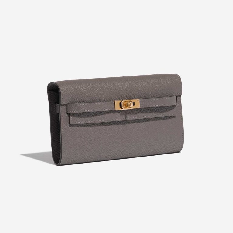 TÚI Hermès Kelly To Go Epsom Gris Meyer Gold Buckle khóa vàng