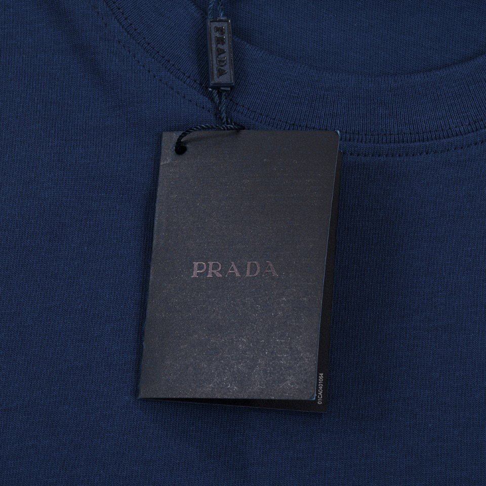 ÁO PRADA print cotton jersey T-shirt