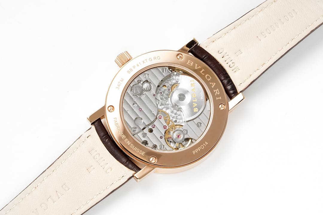 Đồng hồ BVLGARI Roma Automatic Rose Gold mặt số màu trắng