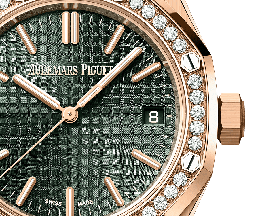 Đồng hồ Ademars Piguet Royal Oak Selfwinding mặt số màu xanh olive