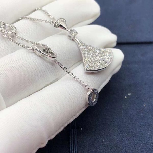 Vòng cổ BVLGARI Divas Dream White Gold Diamond vàng trắng 18K