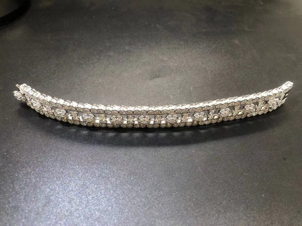Vòng tay Van Cleef & Arpels Snowflake diamond vàng trắng 18K