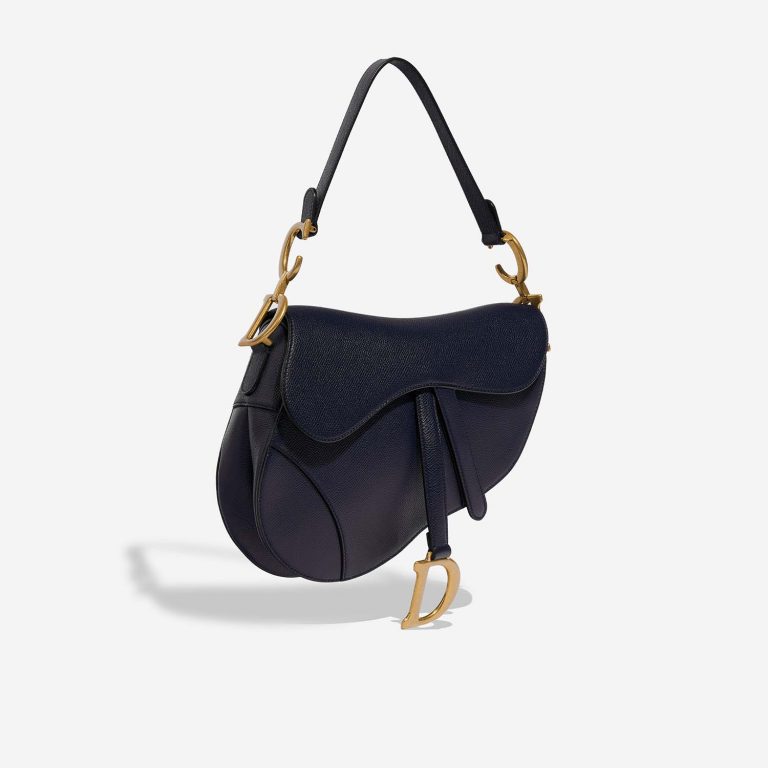 TÚI Dior Saddle Calf Dark Blue