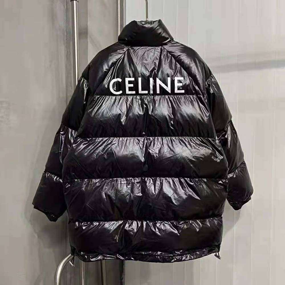ÁO Celine Women Parka in Lightweight Nylon-Black