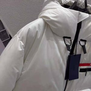 ÁO Prada Women Light Polyester Puffer Jacket-White