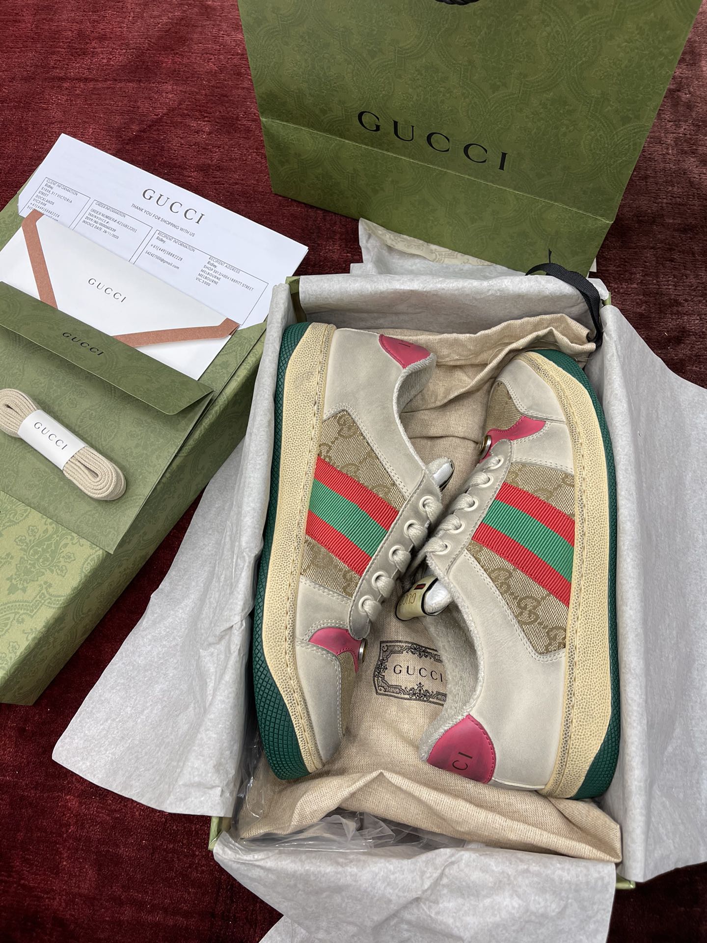 GIÀY GUCCI SCREENER SNEAKER SHOES AAA