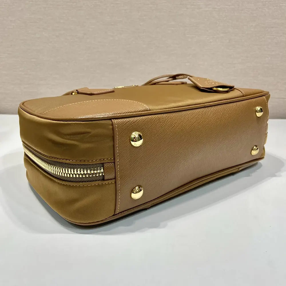 TÚI PRADA Women Re-Edition 1978 Medium Re-Nylon and Saffiano Leather Two-handle Bag-Brown