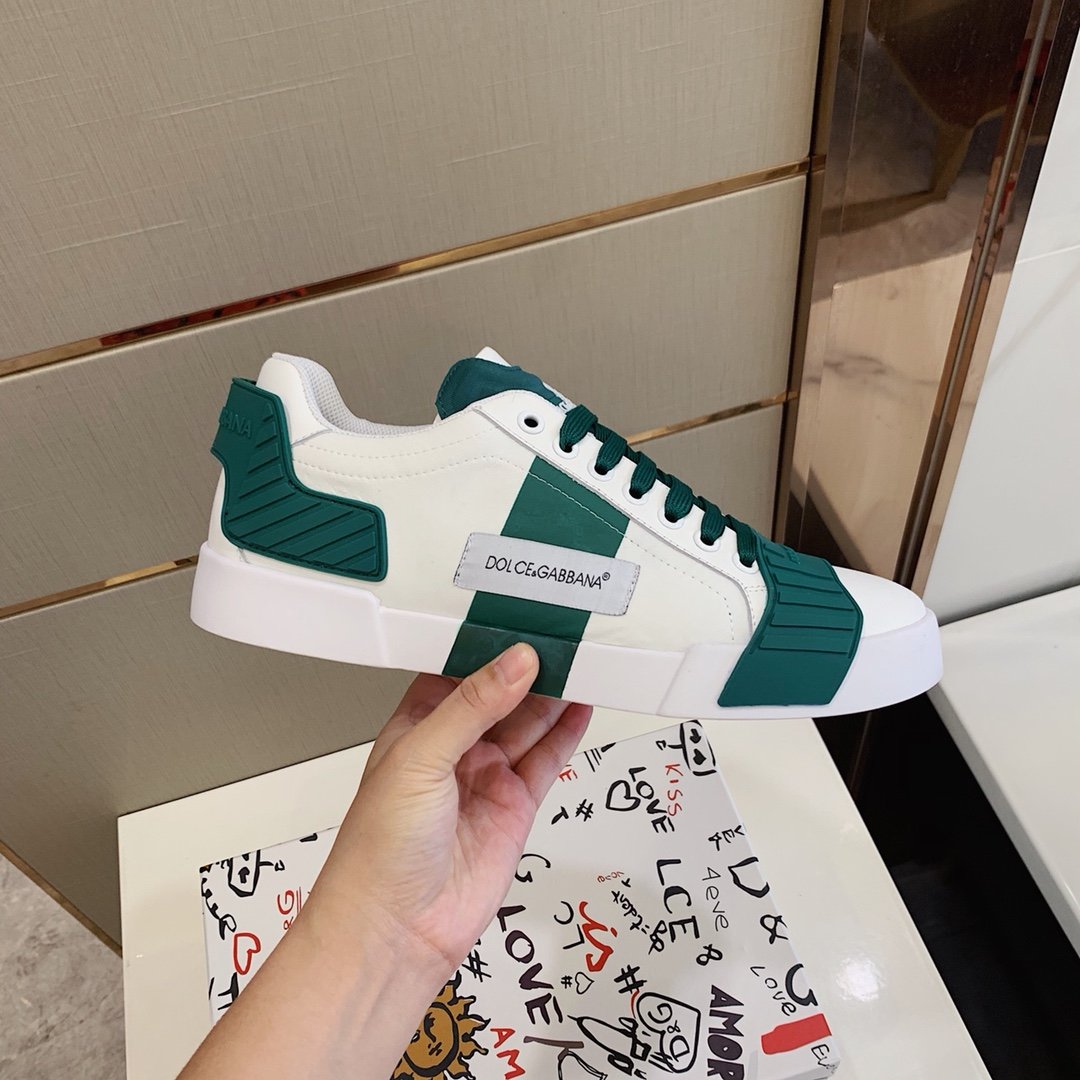 GIÀY DOLCE & GABBANA GREEN WHITE SNEAKERS
