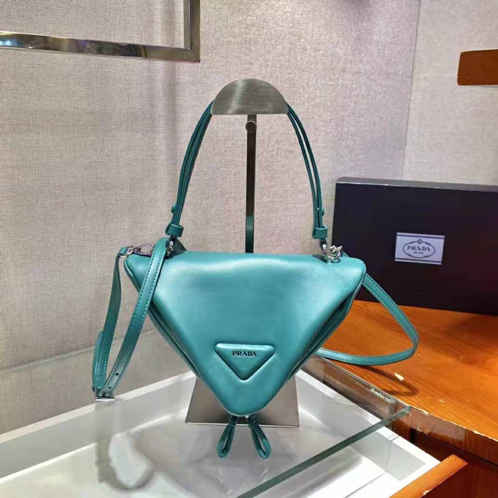 TÚI Prada Padded Nappa Leather Handbag-Lime