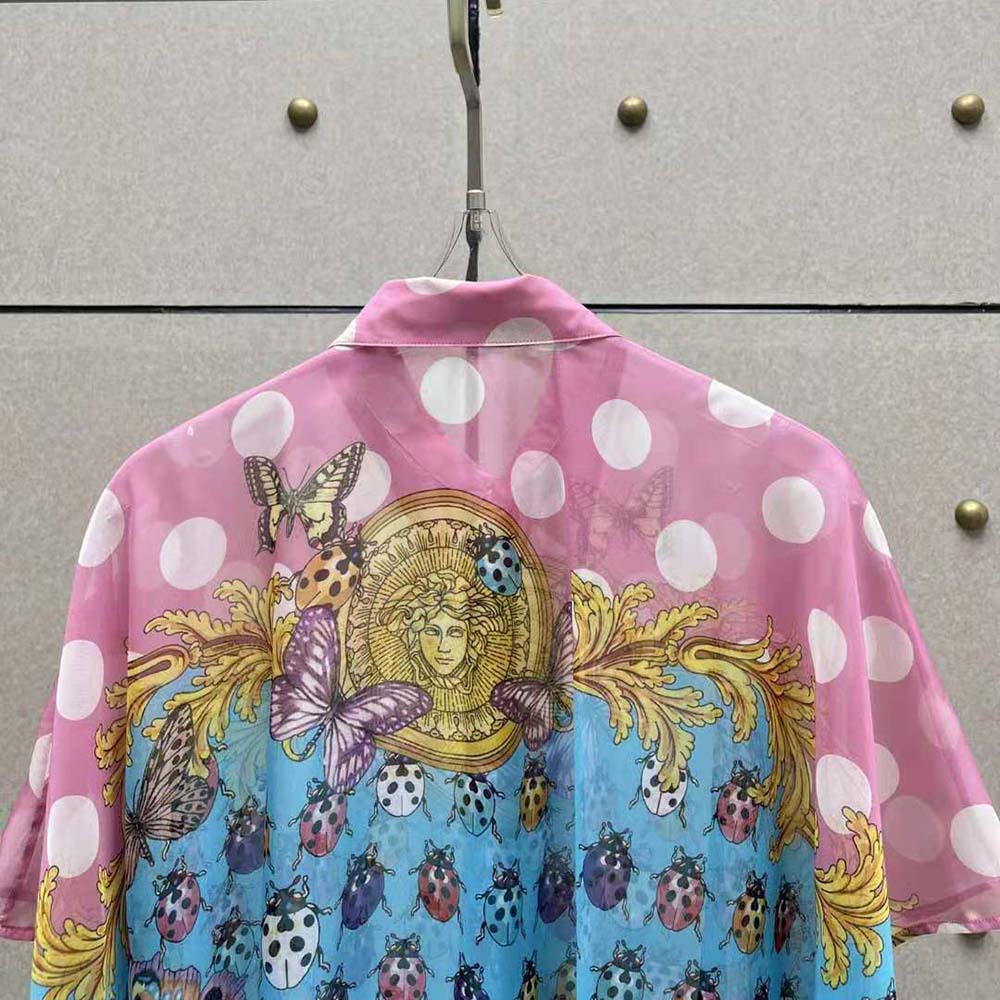 VÁY Versace Women Butterflies Shirt Cover-up