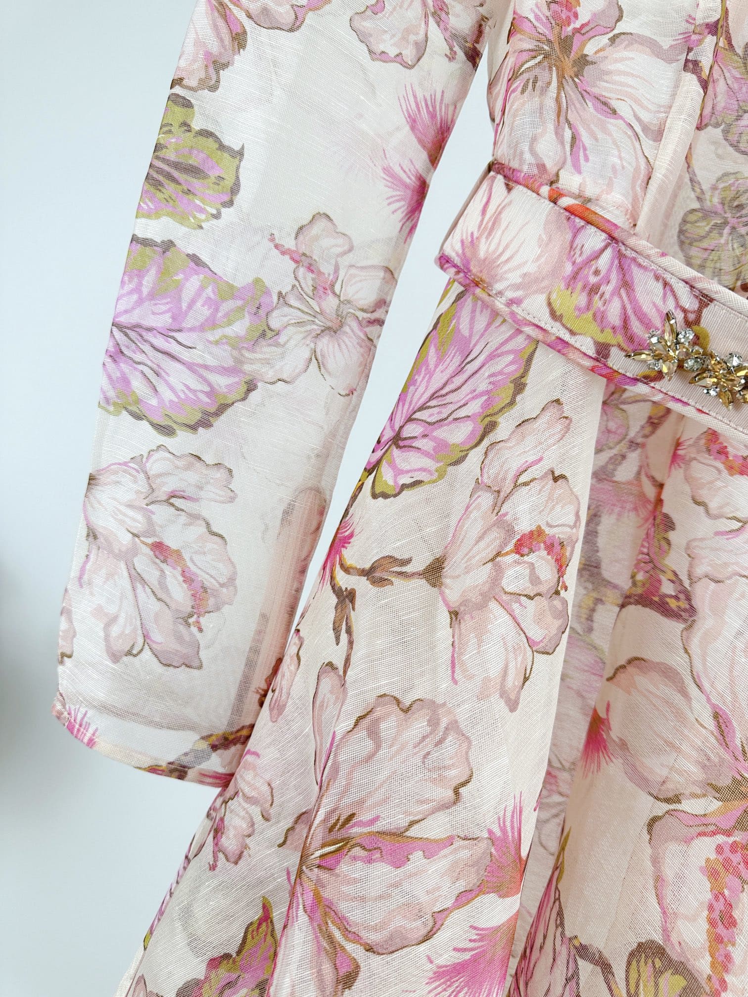 VÁY ZIMMERMANN Vintage Flower White Mid Dress High Classy