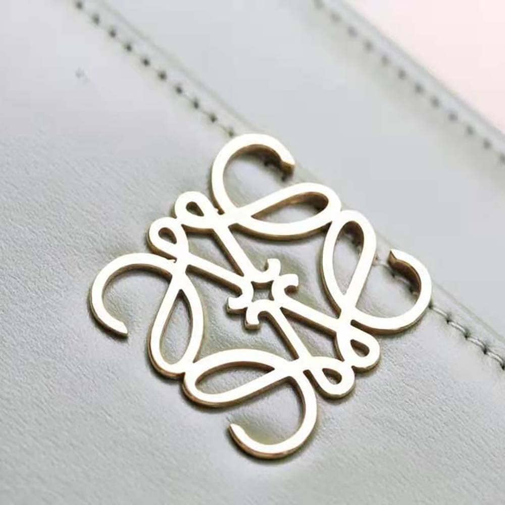 TÚI LOEWE Goya bằng da bê lụa màu xanh lá cây