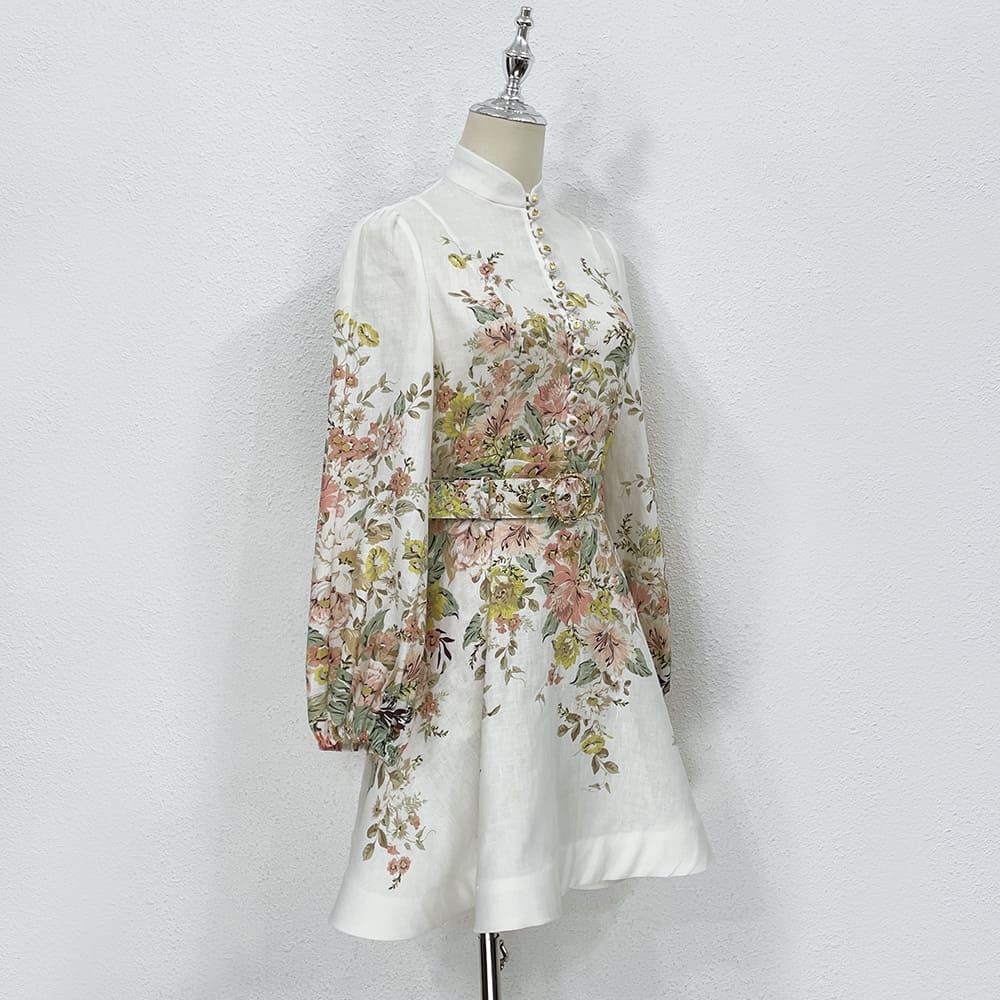 VÁY ZIMMERMANN Vintage Flower Long Sleeve Long Dress High Classy