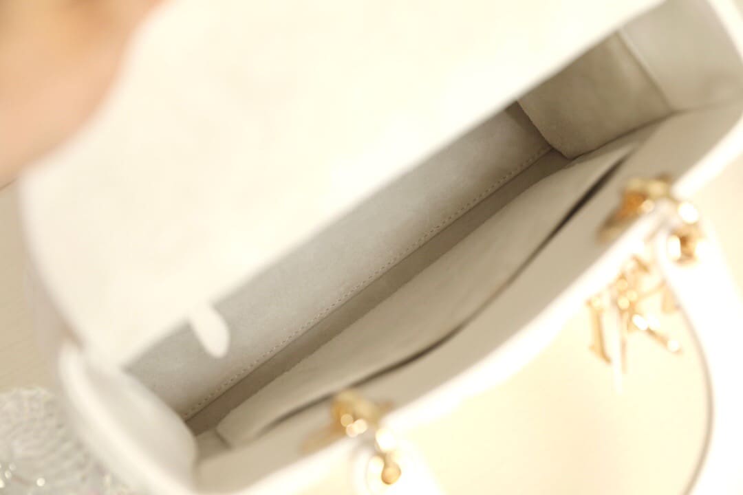TÚI CHRISTIAN DIOR Lady D-Joy Bag Bright Mesh White