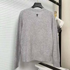 ÁO Dior Chez Moi Sweater Gray Cashmere