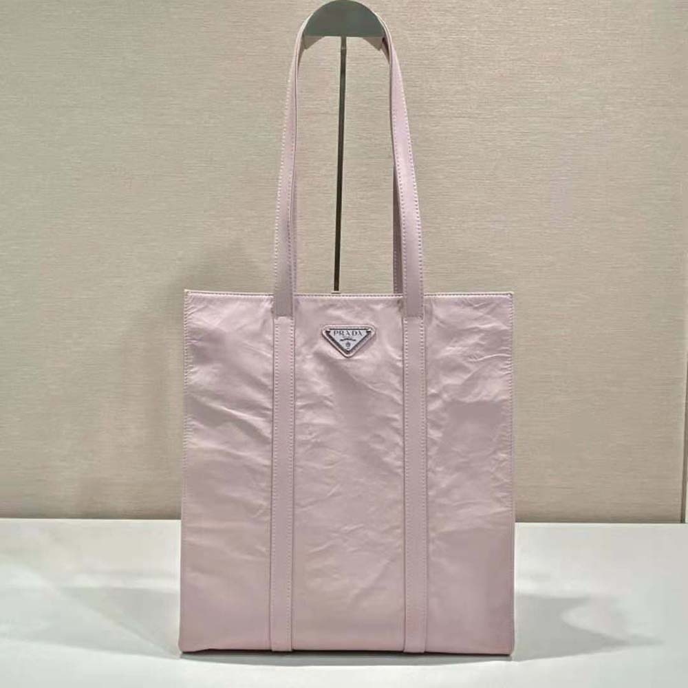 TÚI Prada Antique Nappa Leather Tote-Pink