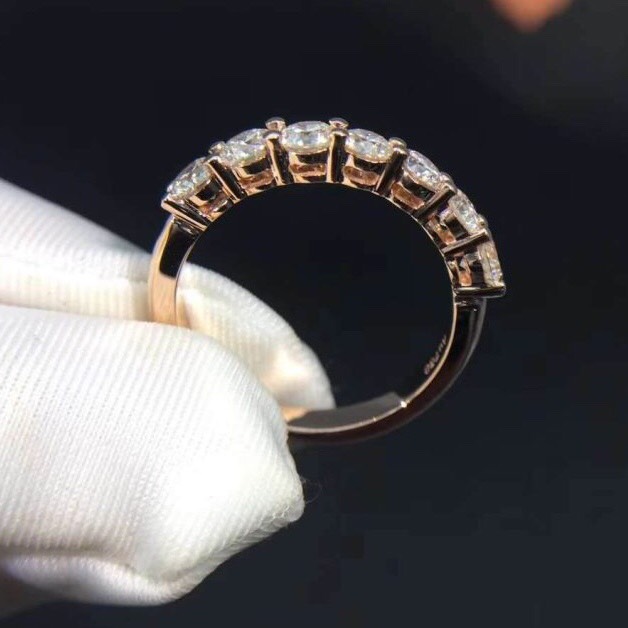 NHẪN TIFFANY & CO EMBRACE BAND DIAMOND RING ROSE GOLD 18K