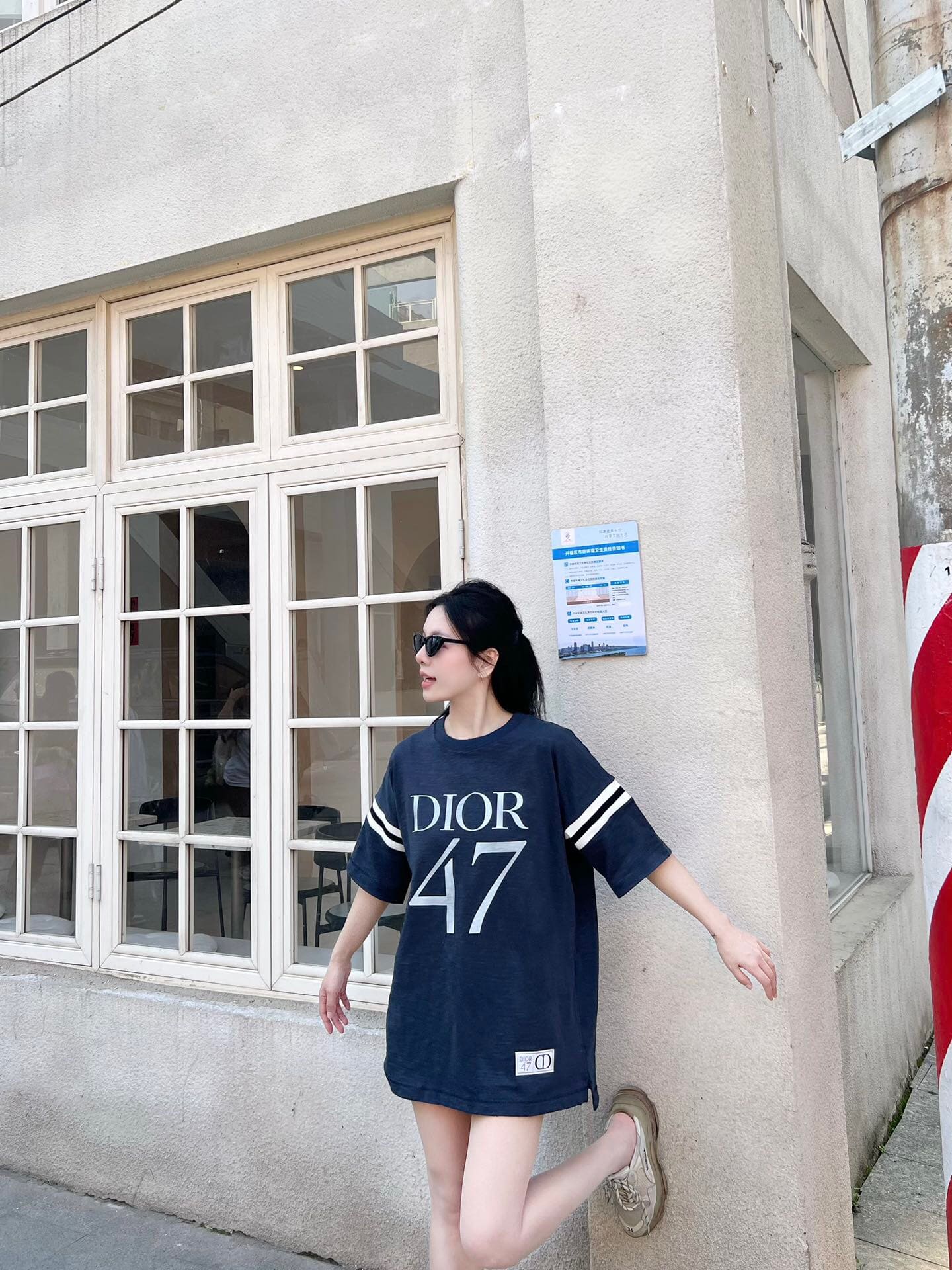 ÁO DIOR T SHIRT MÀU XANH UNISEX