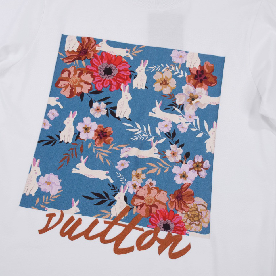ÁO LOUIS VUITTON print cotton jersey T-shirt