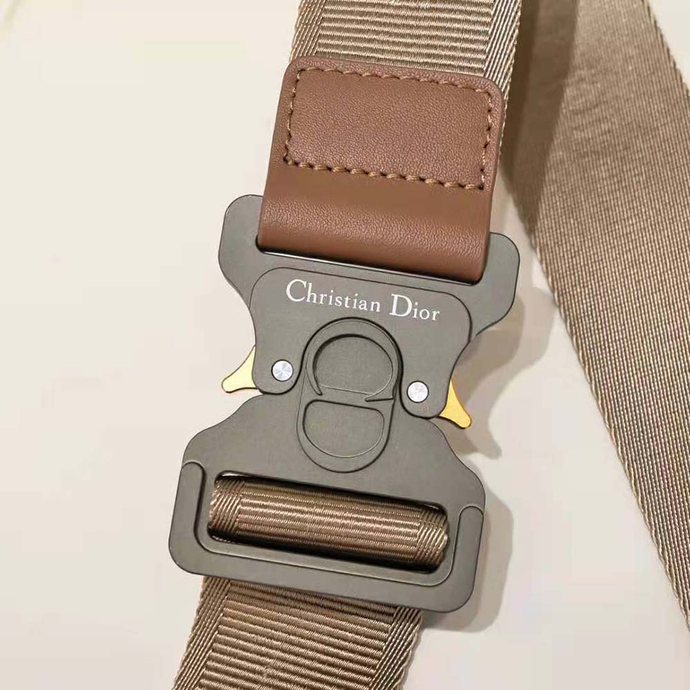 TÚI Dior Saddle Bag Coffee CD Diamond Canvas and Smooth Calfskin