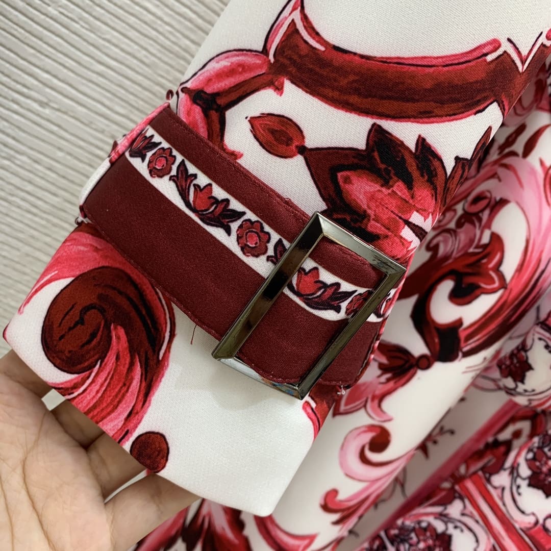 VÁY DOLCE & GABBANA Majolica Print Party Long Dress High Classy