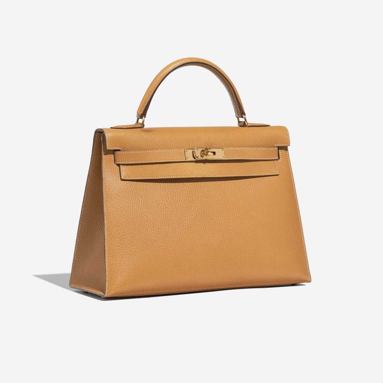 TÚI Hermès Kelly 32 Ardennes Moutarde Gold Buckle khóa vàng