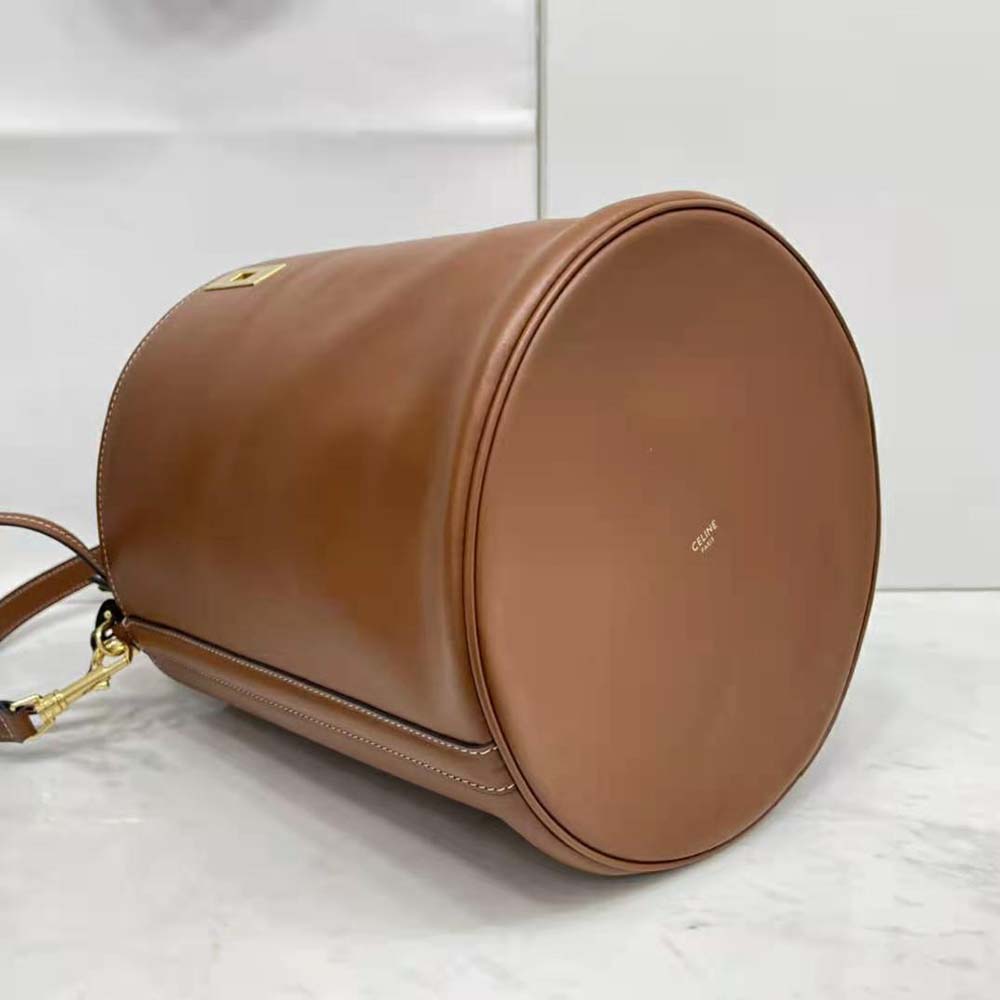 TÚI Celine Women Bucket 16 Bag in Smooth Calfskin-Brown