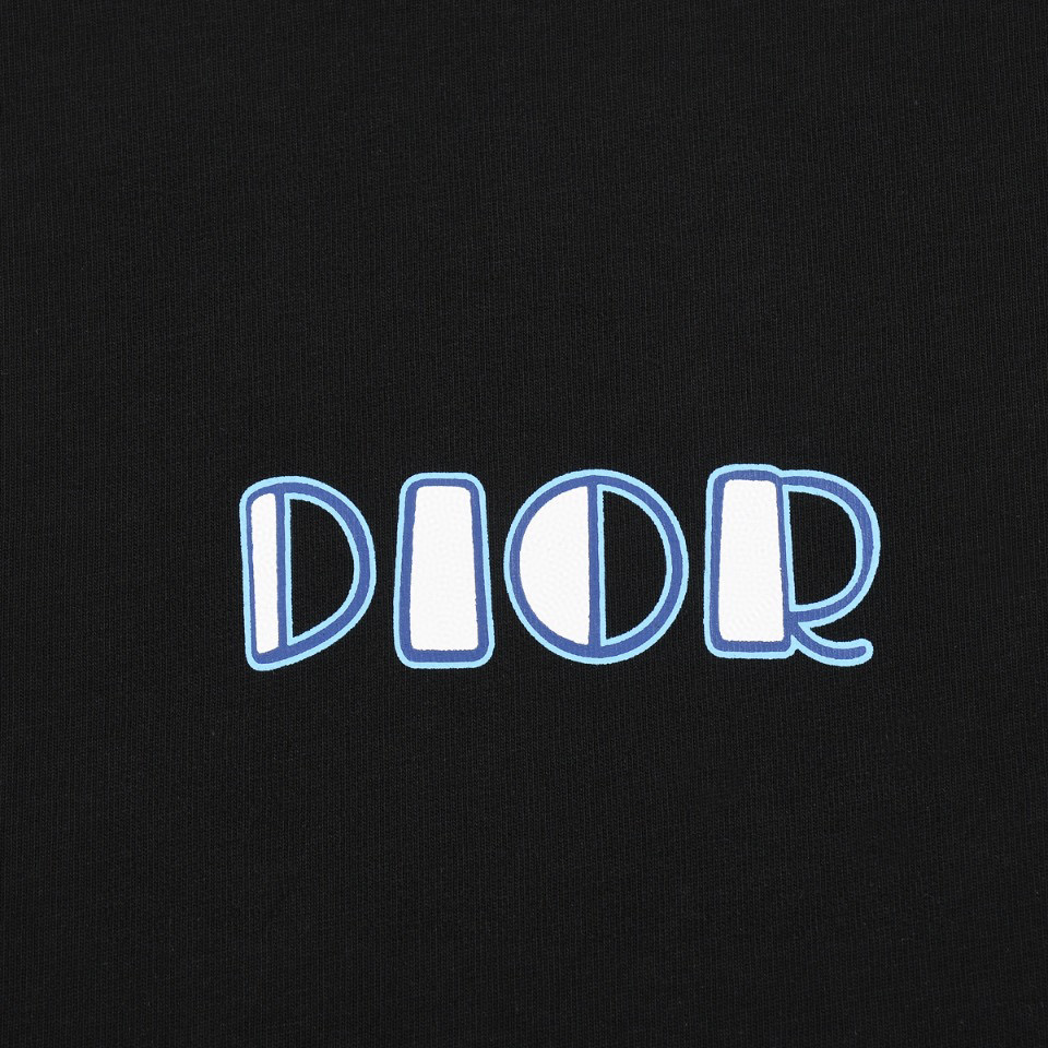 ÁO CHRISTIAN DIOR DIOR VIBE print cotton jersey T-shirt