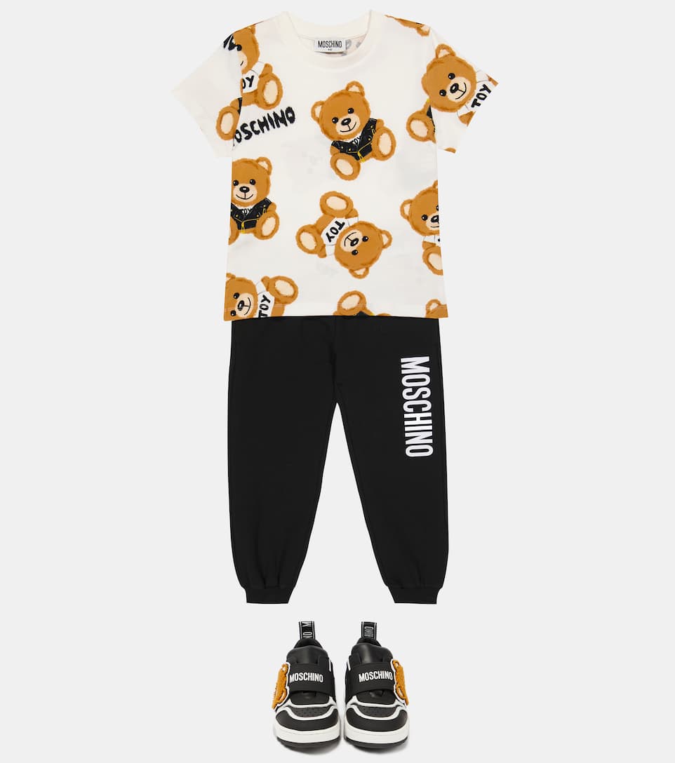 GIÀY MOSCHINO KIDS Leather sneakers