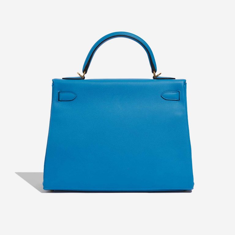 TÚI Hermès Kelly 32 Evercolour Blue Frida Gold Buckle khóa vàng