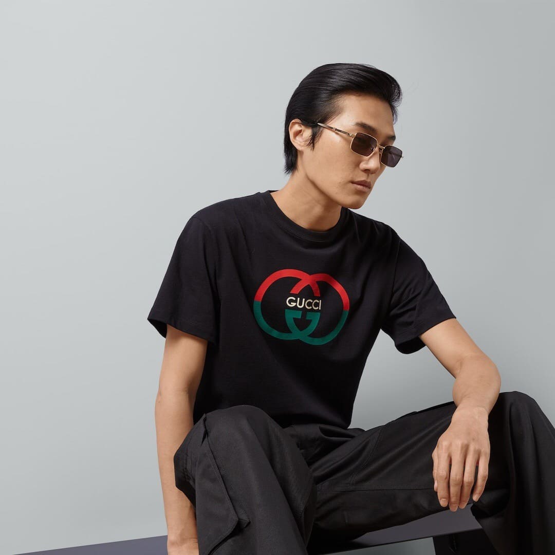 ÁO GUCCI LOGO T SHIRT BLACK