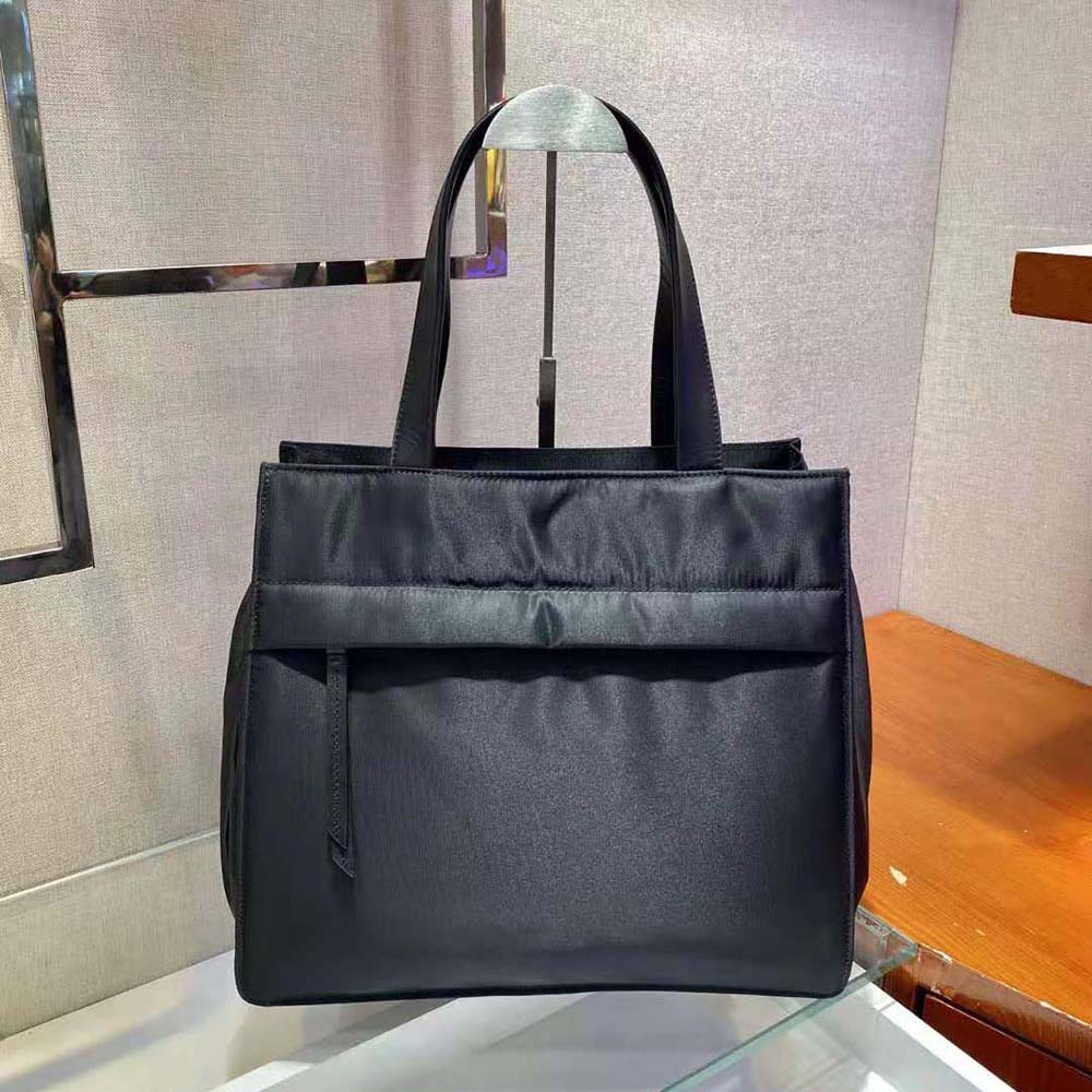 TÚI Prada Quilted Nylon Tote Bag-Black