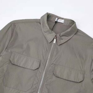 ÁO Dior Men Zipped Blouson Black Technical Cotton Ripstop