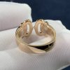 Nhẫn kim cương C De Cartier vàng hồng 18K