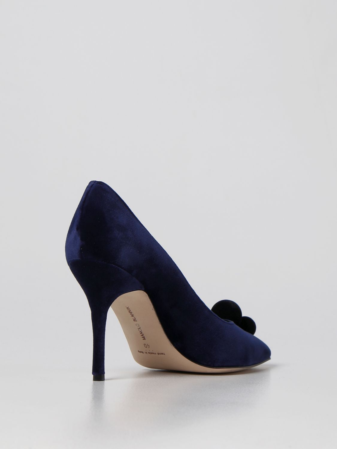 GIÀY MANOLO BLAHNIK Navy suede pumps shoes