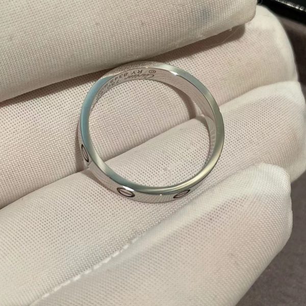 Nhẫn Cartier Love nhẫn cưới vàng trắng 18K