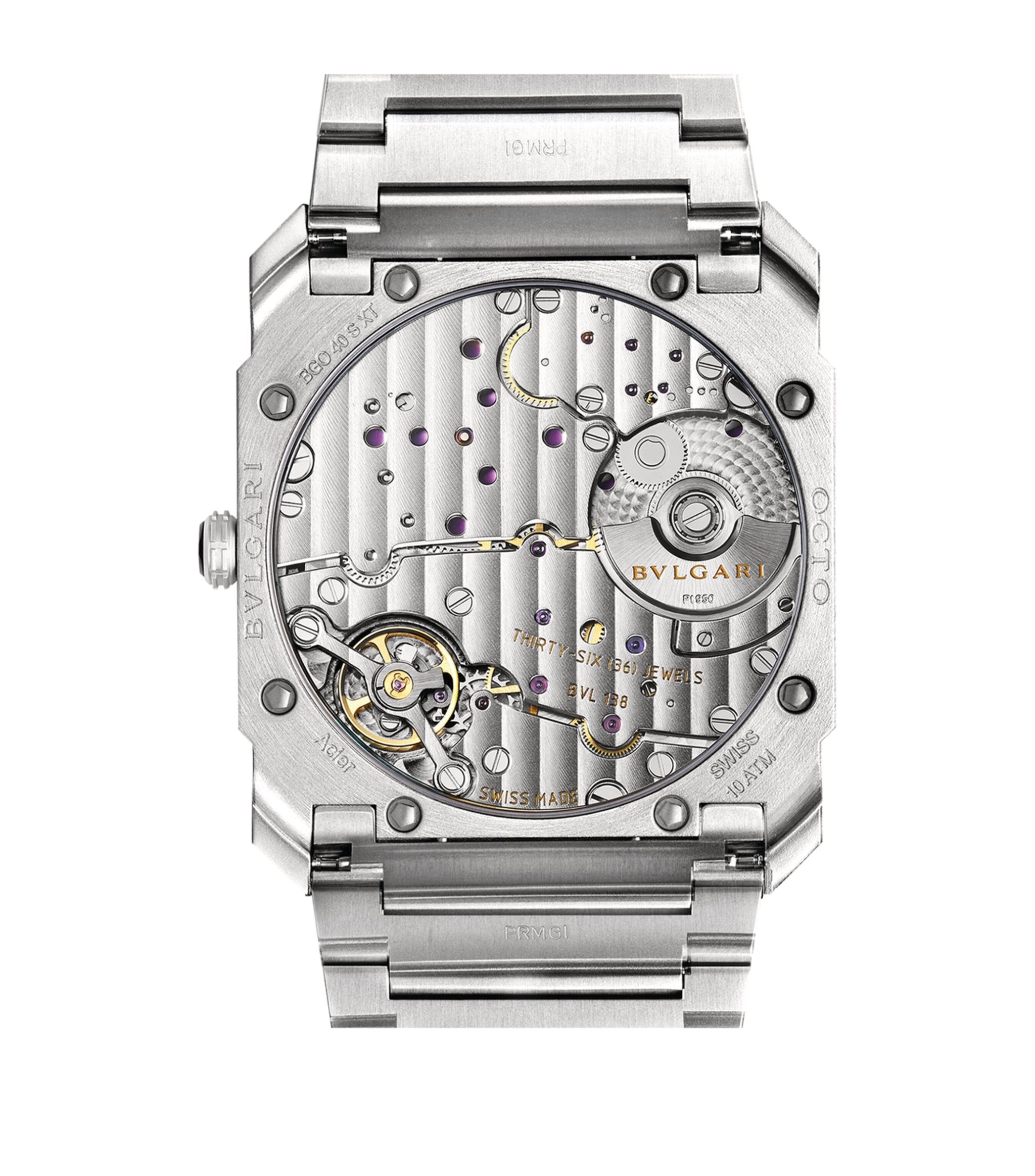 Đồng hồ BVLGARI Stainless Steel Octo Finissimo Automatic mặt số màu xanh