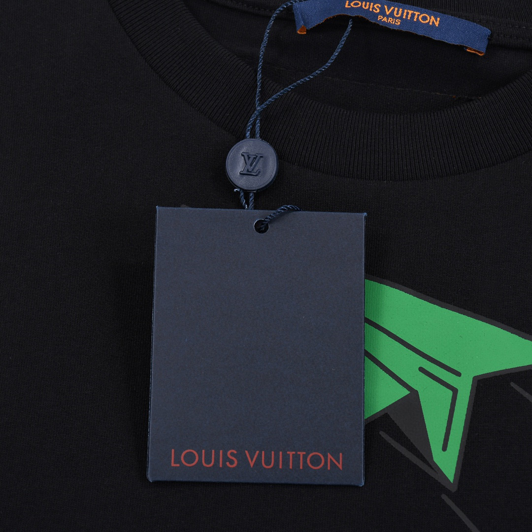 ÁO LOUIS VUITTON print cotton jersey T-shirt